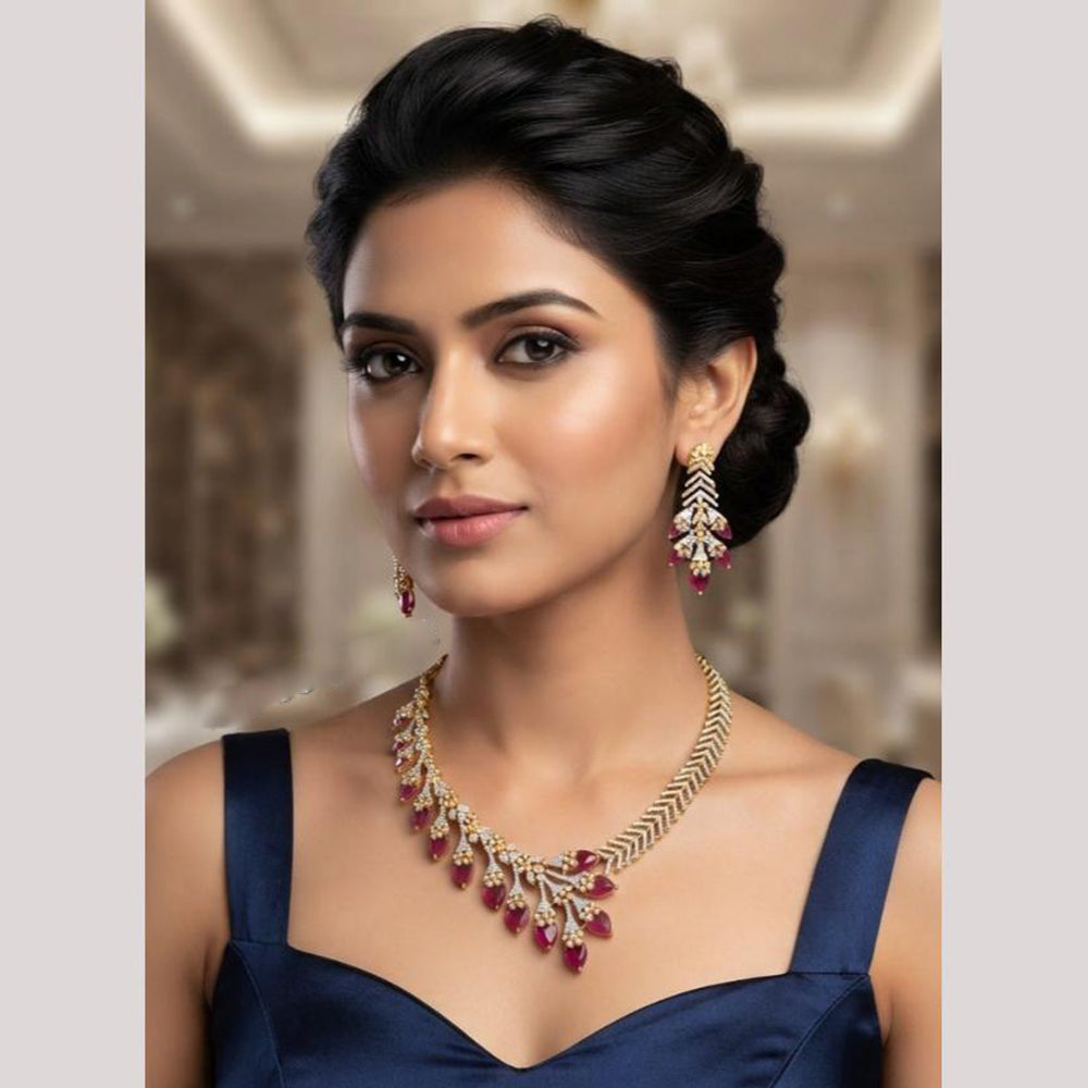 NAFJ Royal American Daimond Necklace Set