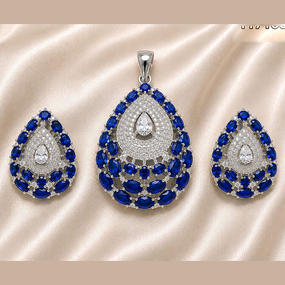 NAFJ Royal American Diamond Pendant Set