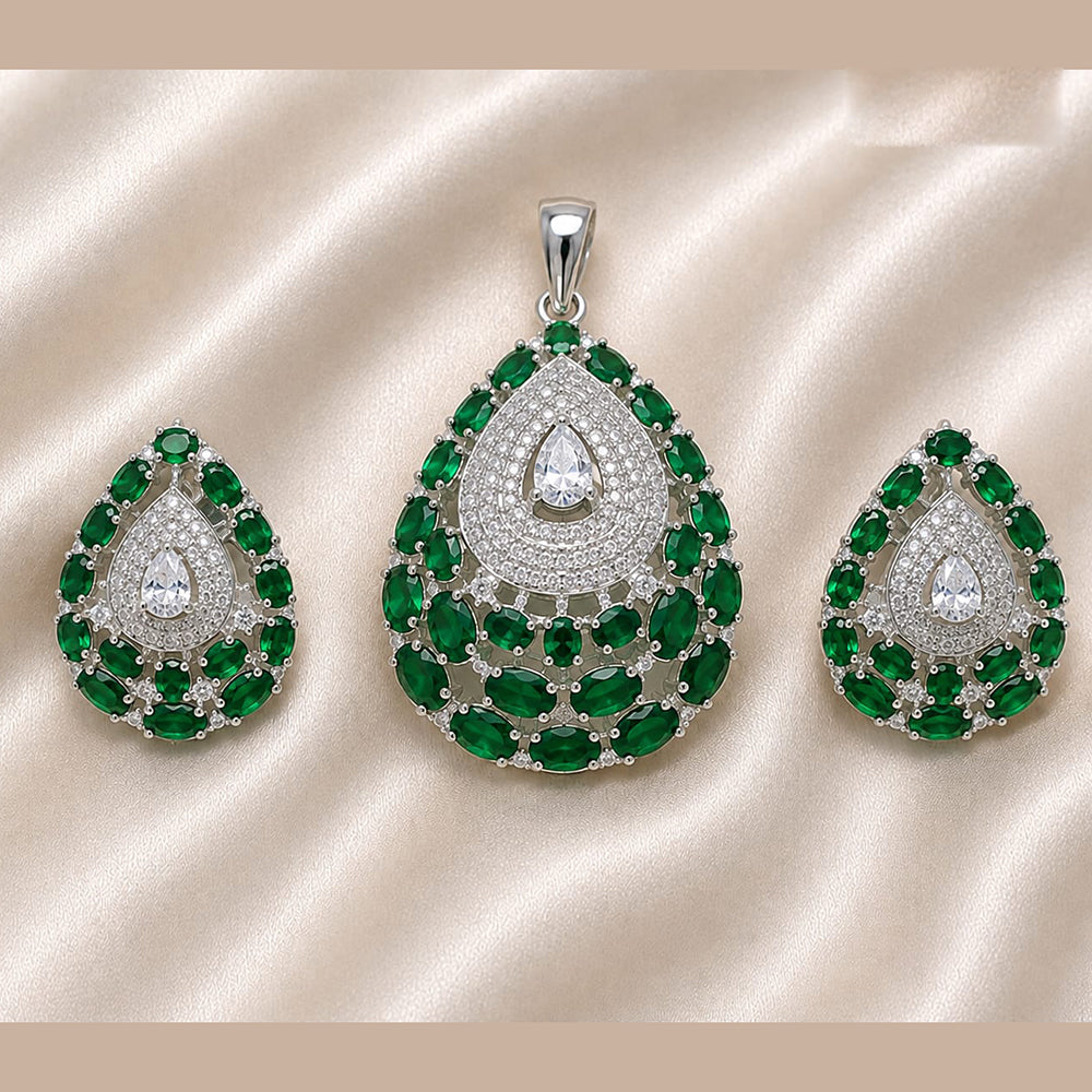 NAFJ Royal American Diamond Pendant Set