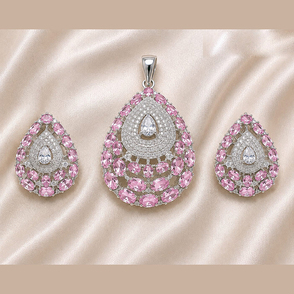 NAFJ Royal American Diamond Pendant Set