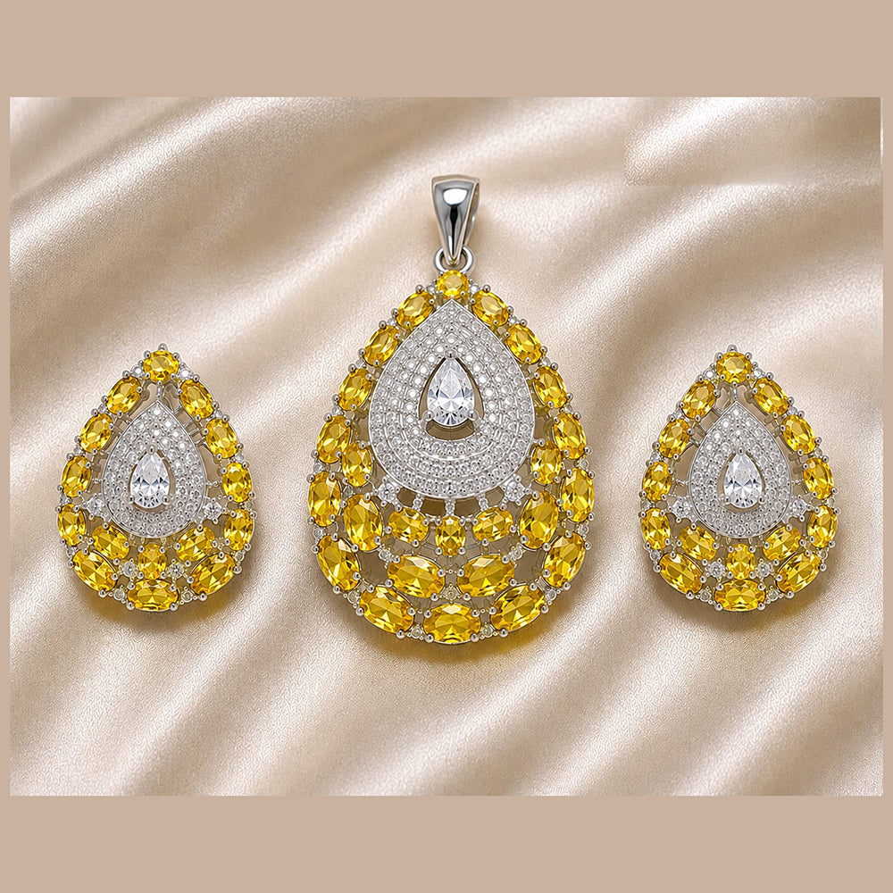 NAFJ Royal American Diamond Pendant Set