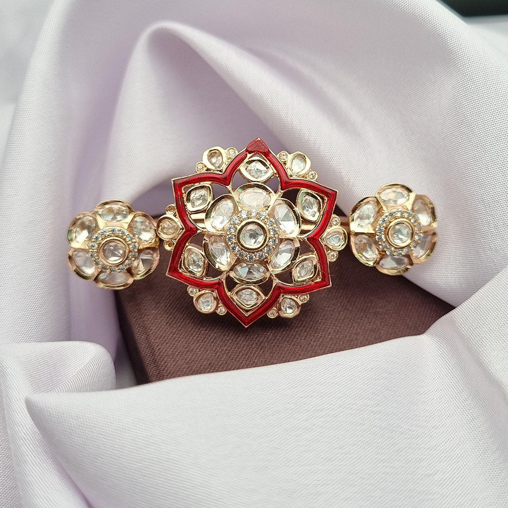 Reet Revaz Gold Plated Openable Bangles Set