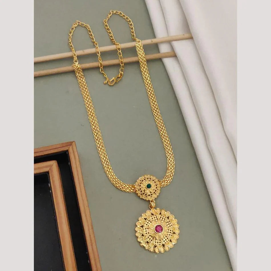 Darshana Jewels Elegant Pota Stone Necklace