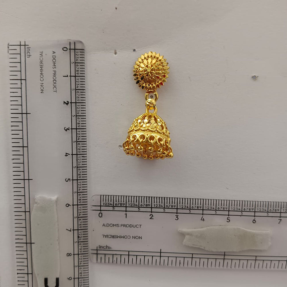 Urthn Beautiful Gold Plated Jhumka Earrings for Women | Designer Ethnic Jewellery for Festive Looks( Pack of 6)