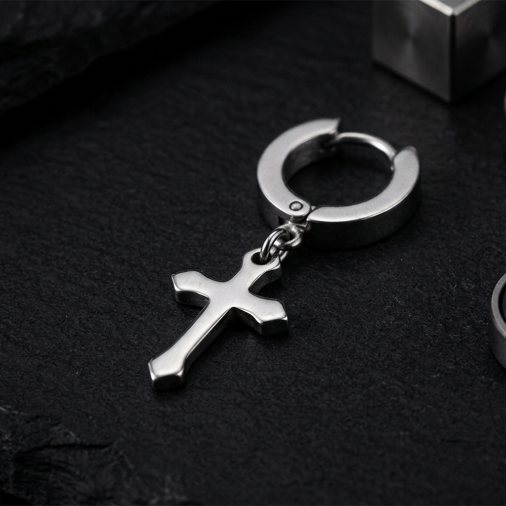 Urthn Silver Plated Stud Mens Bali