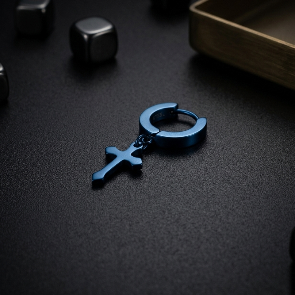 Urthn Blue Plated Stud Mens Bali