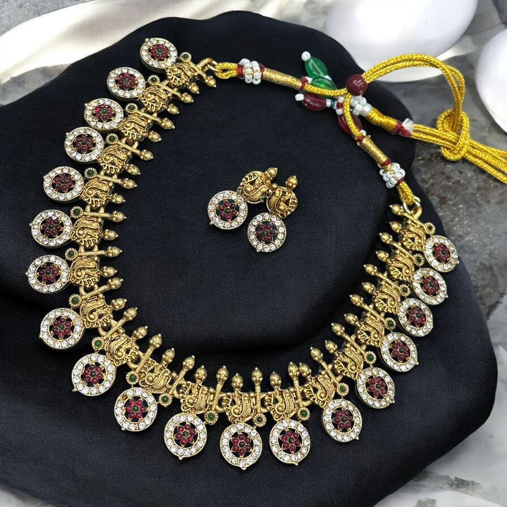 Sona Covering Glamorous Austrian Stone Necklace Set