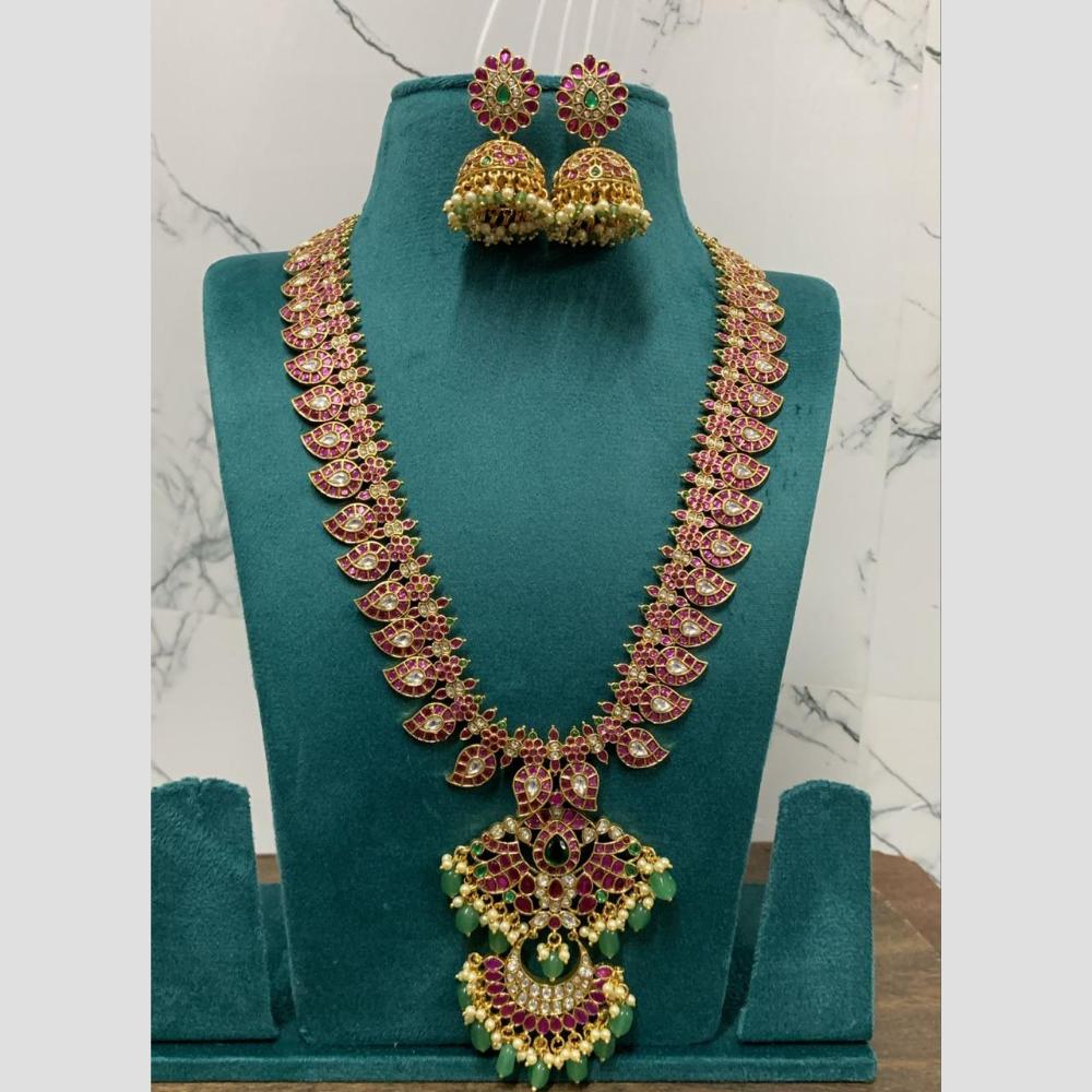 Sona Covering Fashion Pota Stone Necklace Set