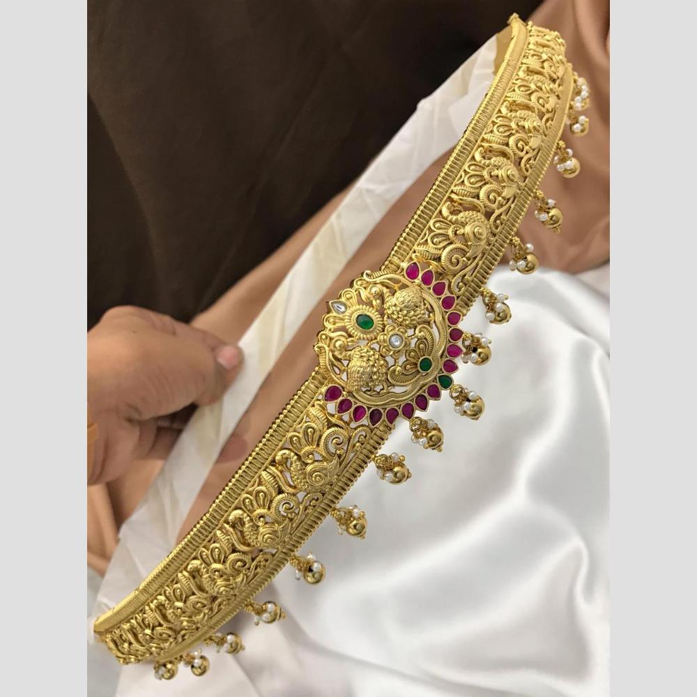 Sona Covering Classic Pota Stone Jadau Chain Kamarbandh
