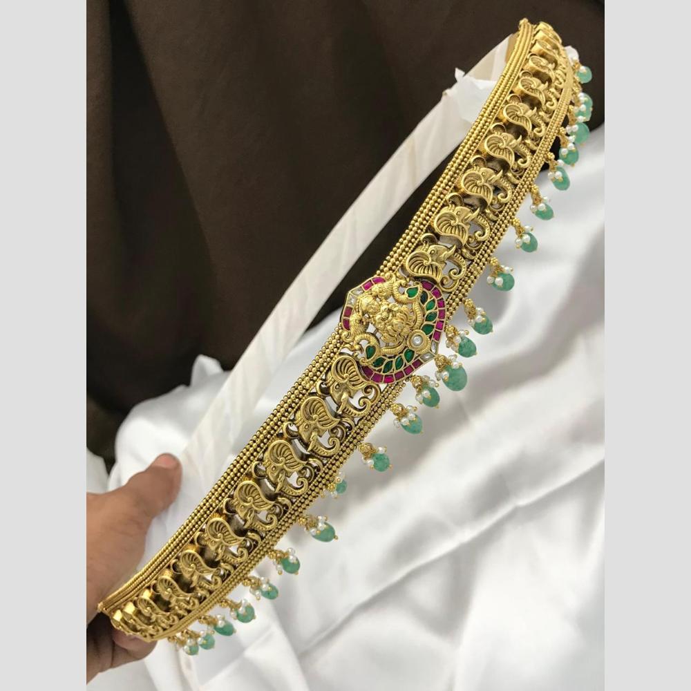 Sona Covering Classic Pota Stone Jadau Chain Kamarbandh