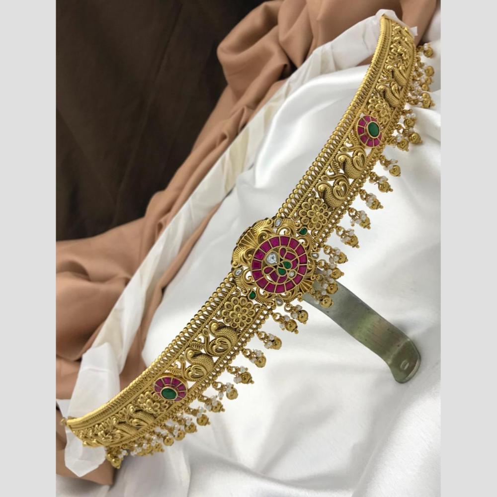 Sona Covering Classic Pota Stone Jadau Chain Kamarbandh