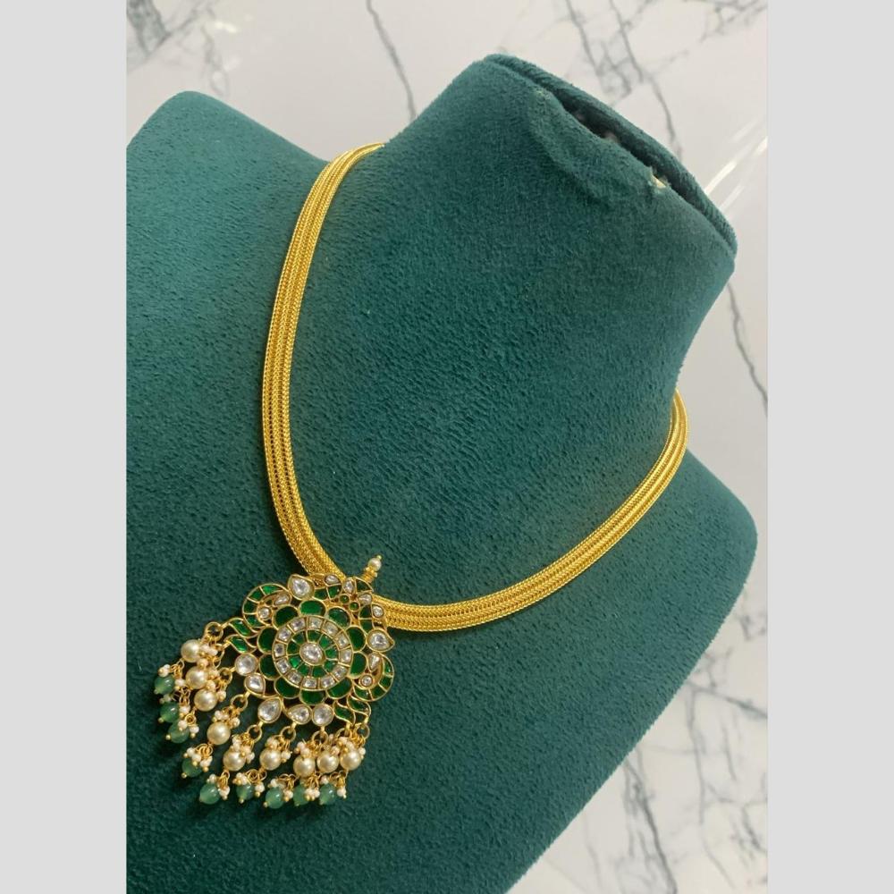 Sona Covering Glamorous Pota Stone Pearl And Beads Necklace Set