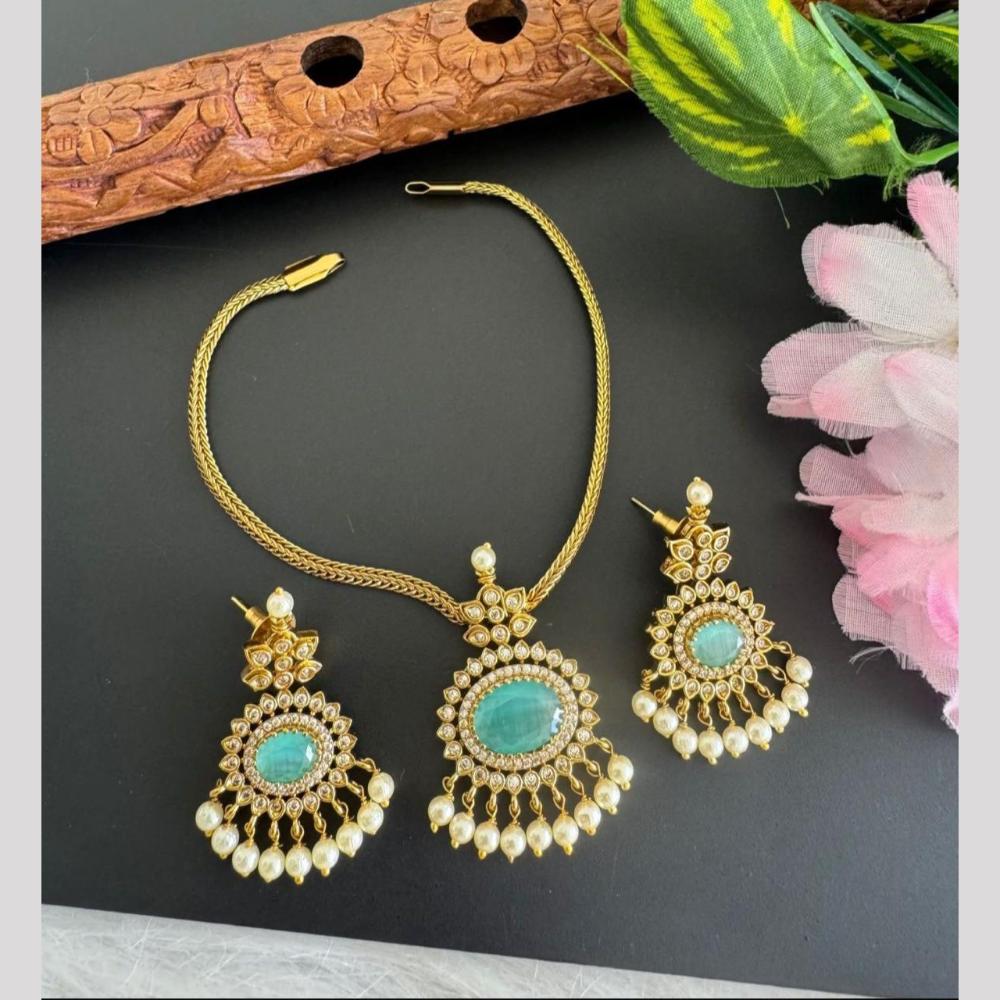 Sona Covering Glamorous Crystal Stone And Austrian Stone Necklace Set