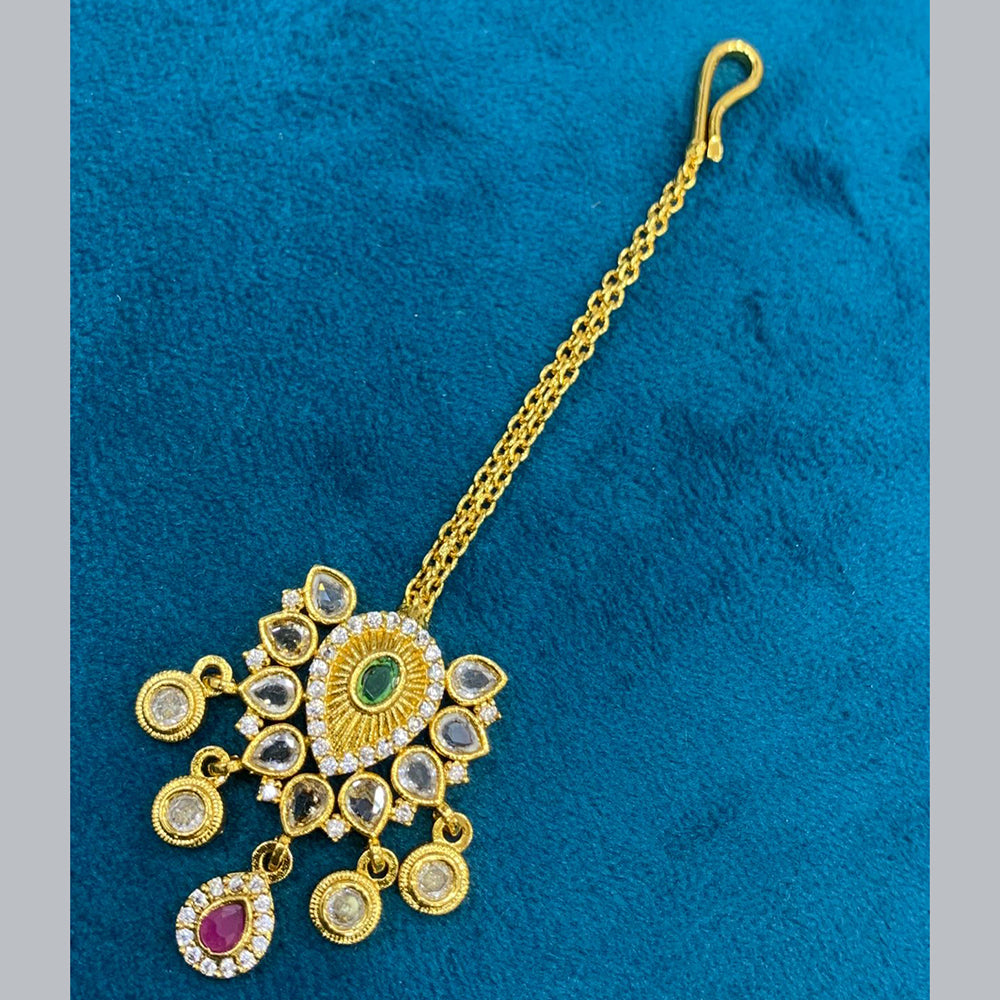 Sona Covering Designer Pota Stone Maangtikka