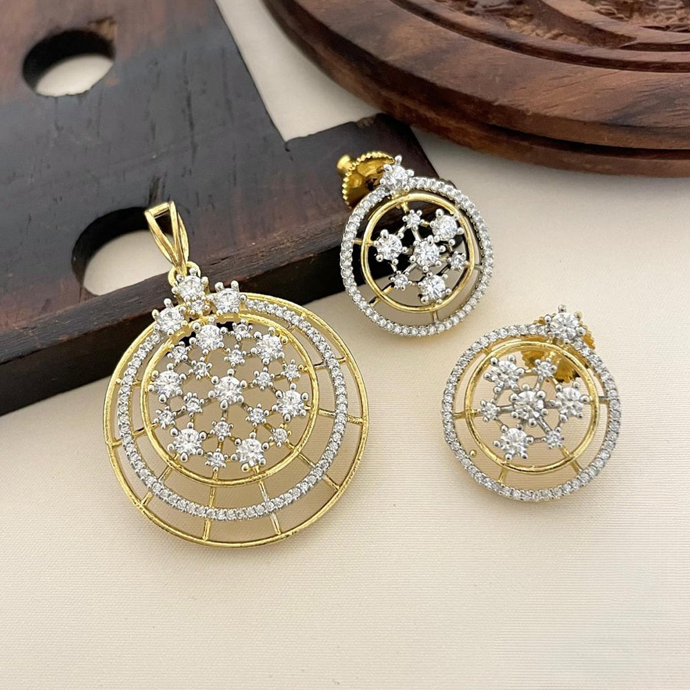 Sona Covering Delicate Austrian Stone Pendant Set For Women