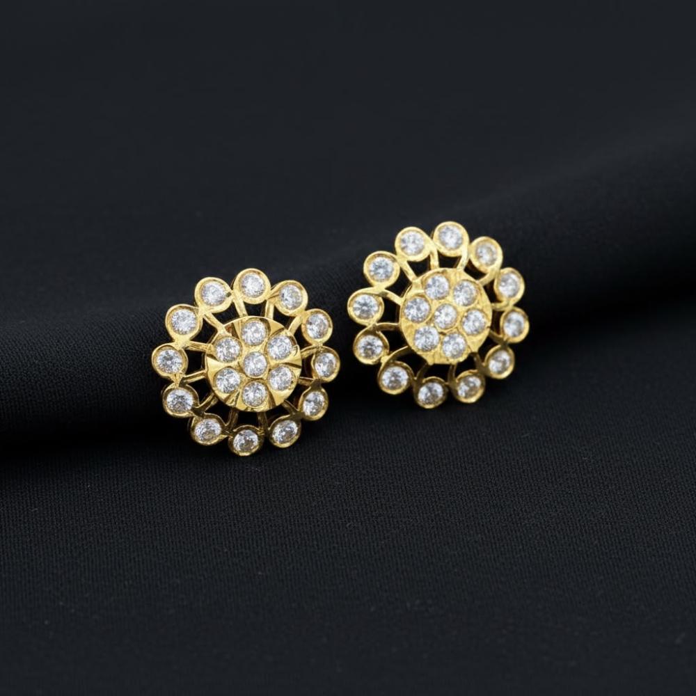 Sona Covering Sparkle Austrain Stone Studs Earrings