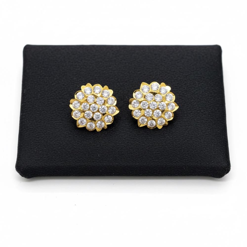 Sona Covering Sparkle Austrain Stone Studs Earrings