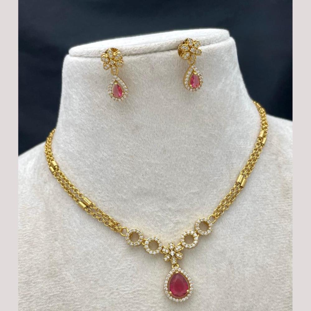 Sona Covering Glamorous Austrian Stone Necklace Set