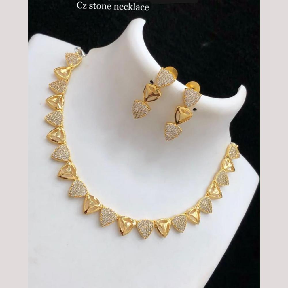 Sona Covering Designer American Daimond Necklace Set
