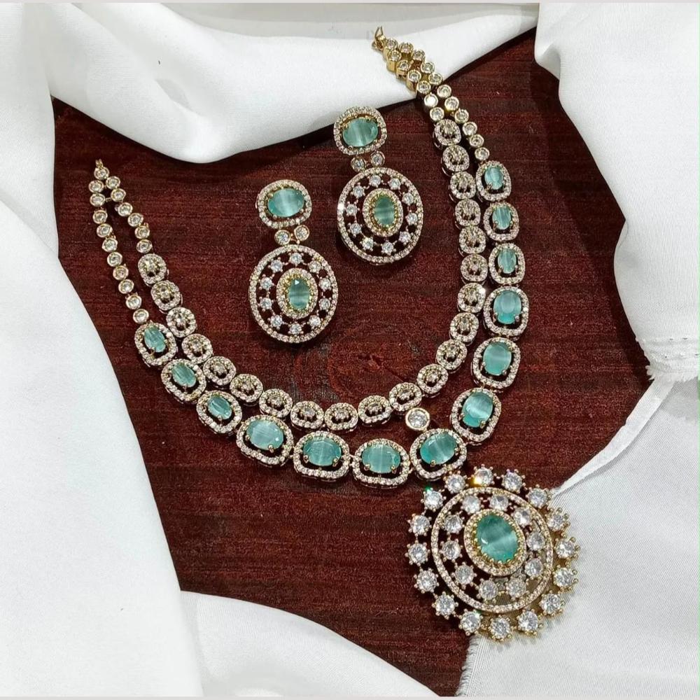 Sona Covering American Diamond Necklace Set