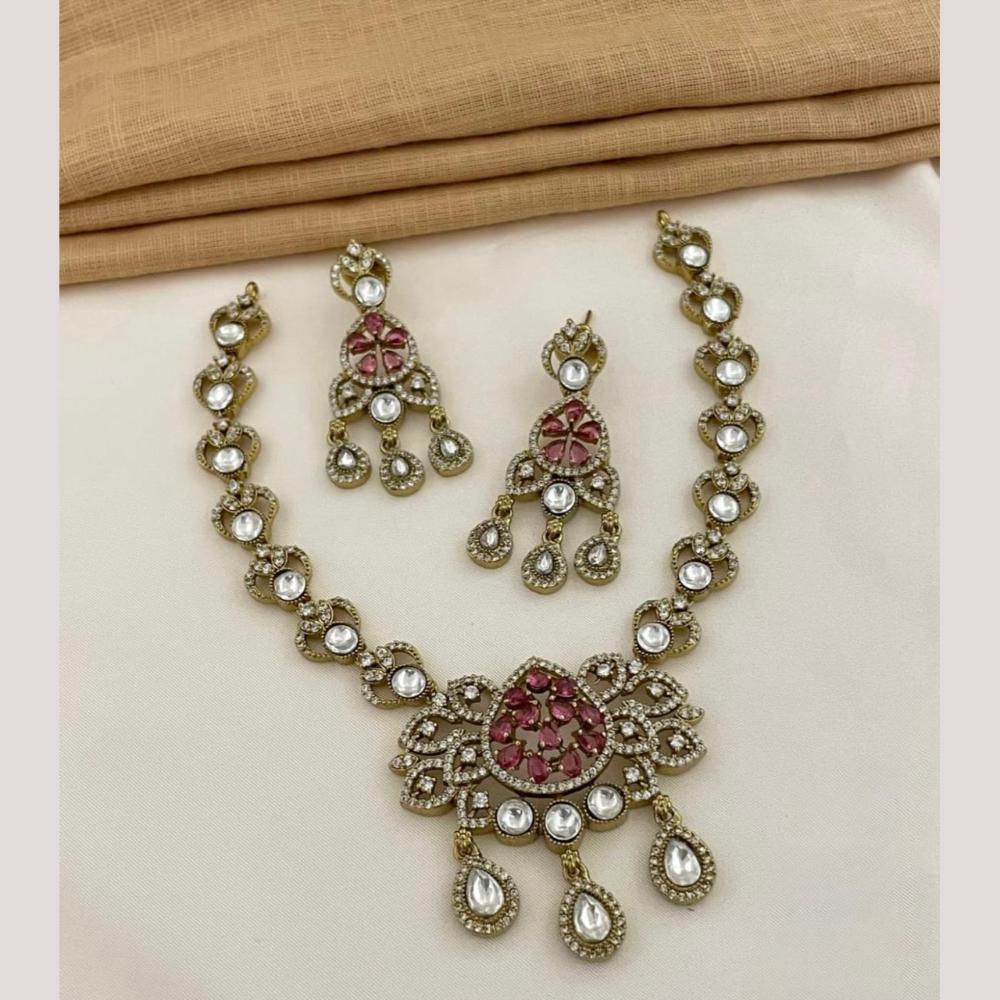 Sona Covering American Diamond Necklace Set