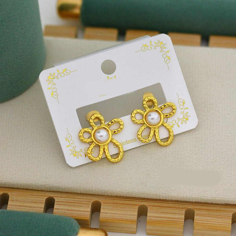 Klitz Premium Flower Shape Studs Earrings (Pack of 12)