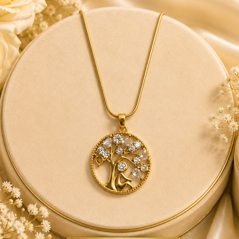 Klitz Premium Stainless Steel Austrian Chain Necklace