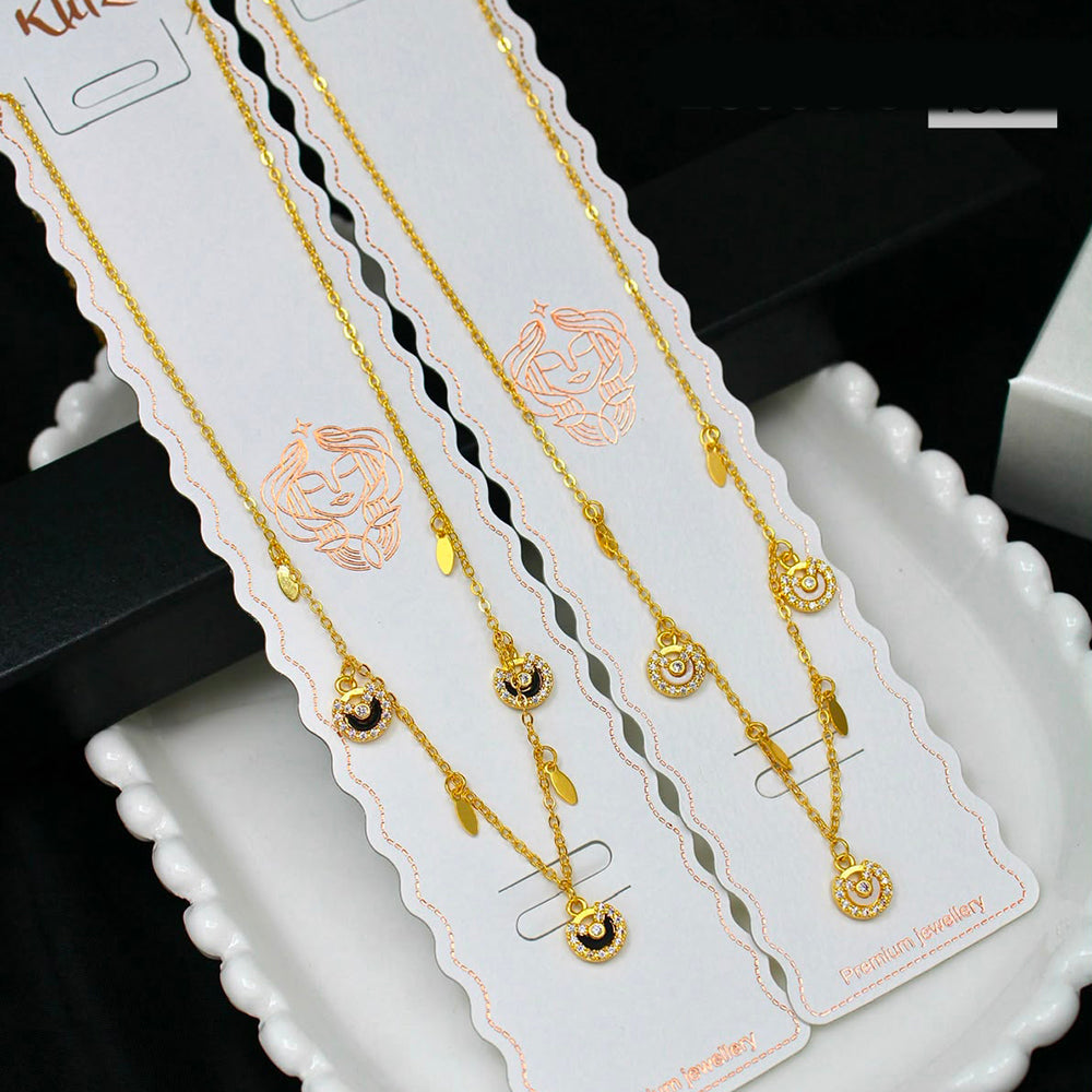 Klitz Premium Stainless Steel Chain Necklace (Set of 12)