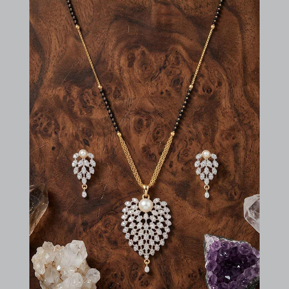 Dhirish International Ethnic Austrian Stone And Beads Mangalsutra