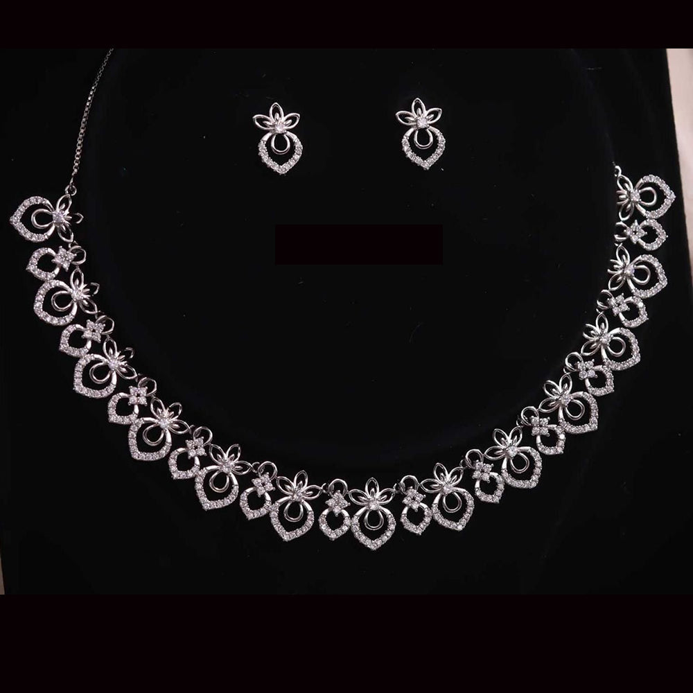 Tanish Art Jewellery Diva Spark Austrian Stone Party Perfect Necklace Set