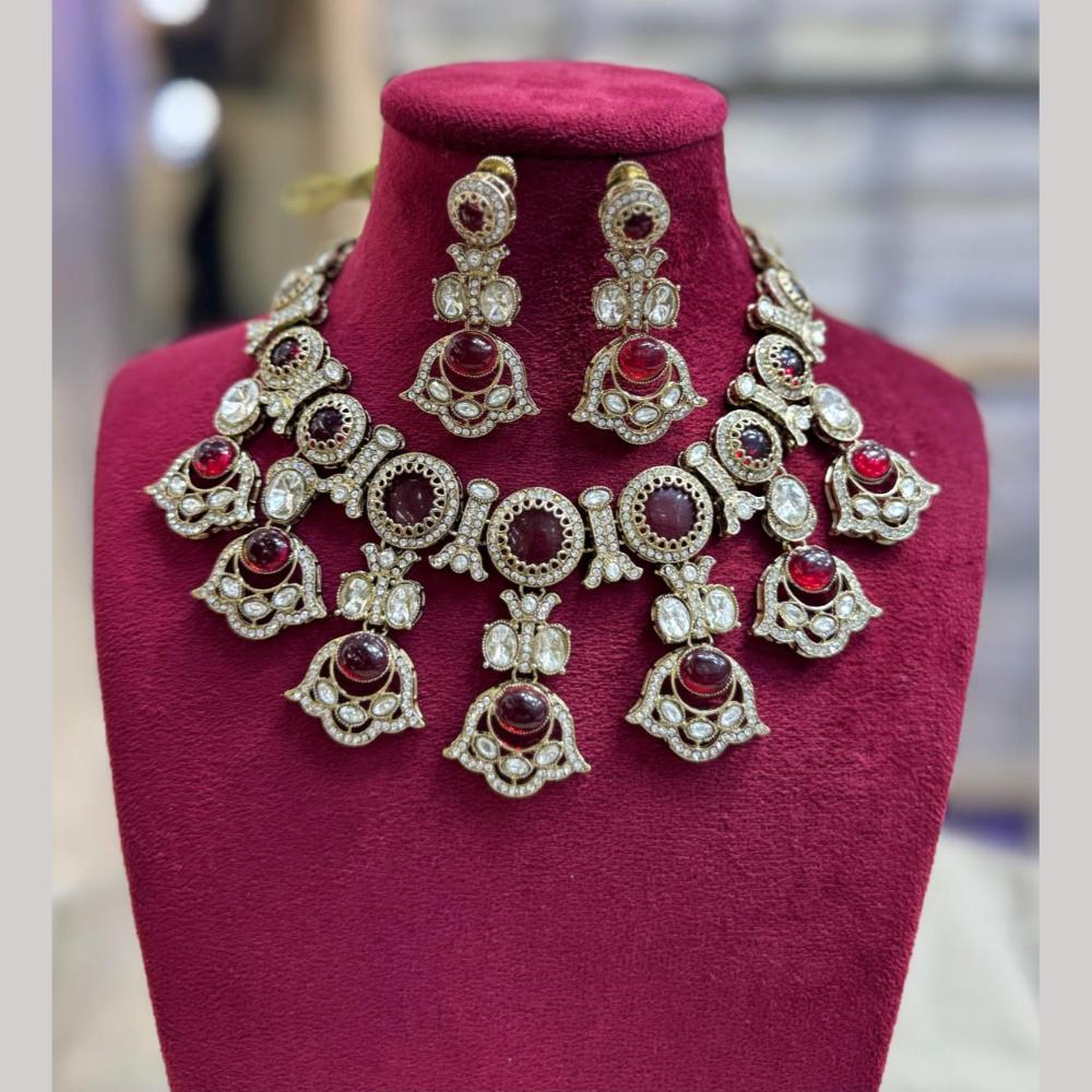 Tanish Art Jewellery Gorgeous Polki Kundan Designer Necklace Set