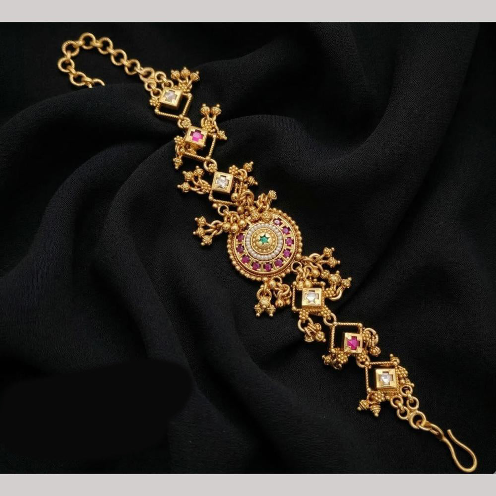 Tanish Art Jewellery Premium Pota Stone Pearl Statement Jewellery