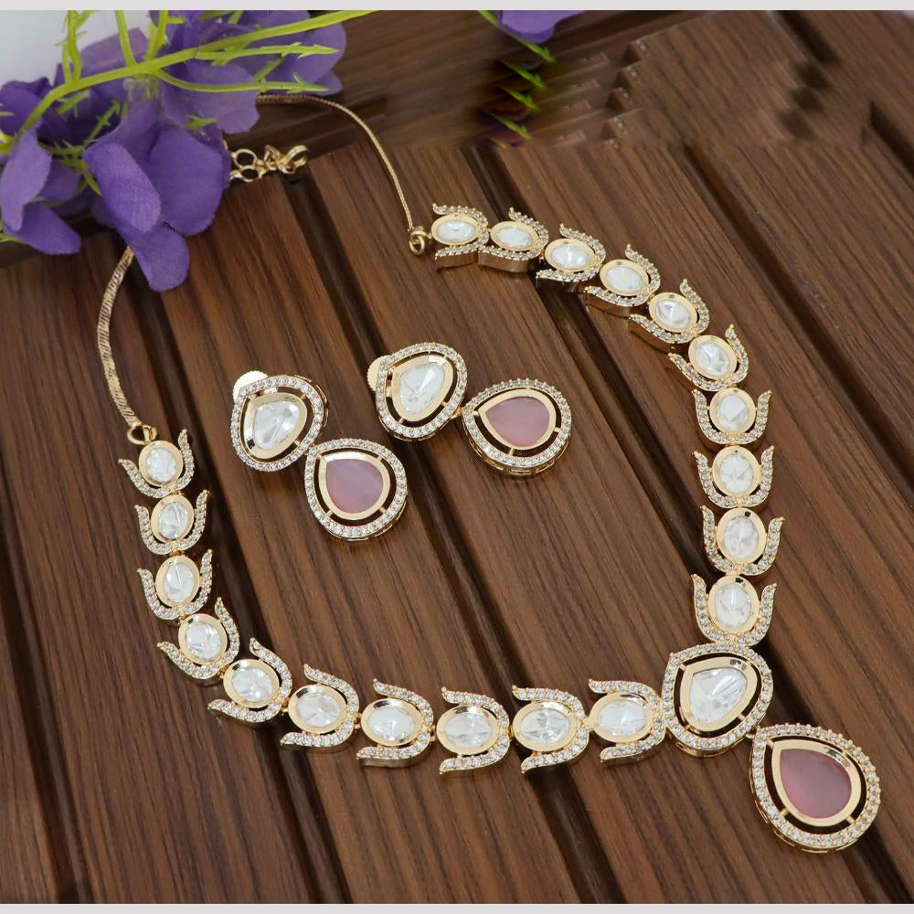 Tanish Art Jewellery Gorgeous Polki Kundan Designer Necklace Set