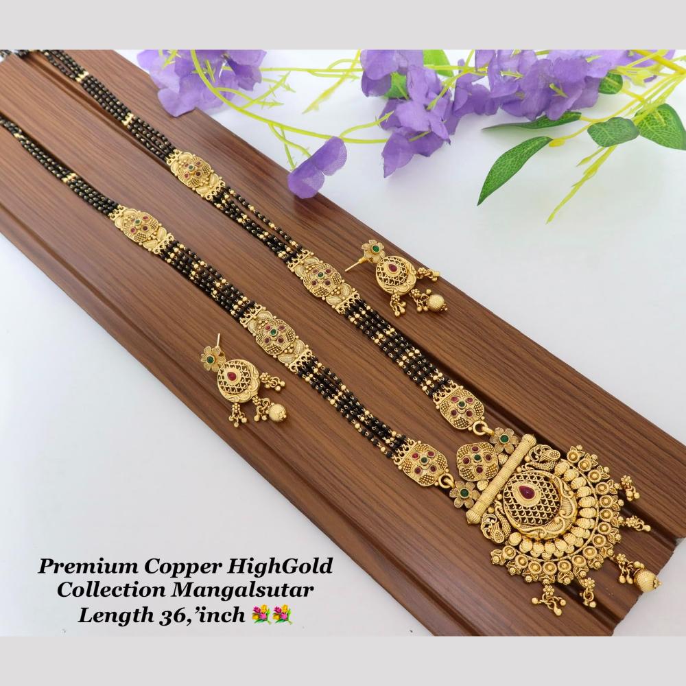 Tanish Art Jewellery Elegant Pota Stone And Beads Mangalsutra Set