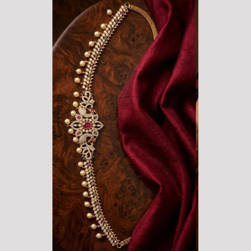 Tanish Art Jewellery Timeless Pota Stone And Pearls Kamarbandh