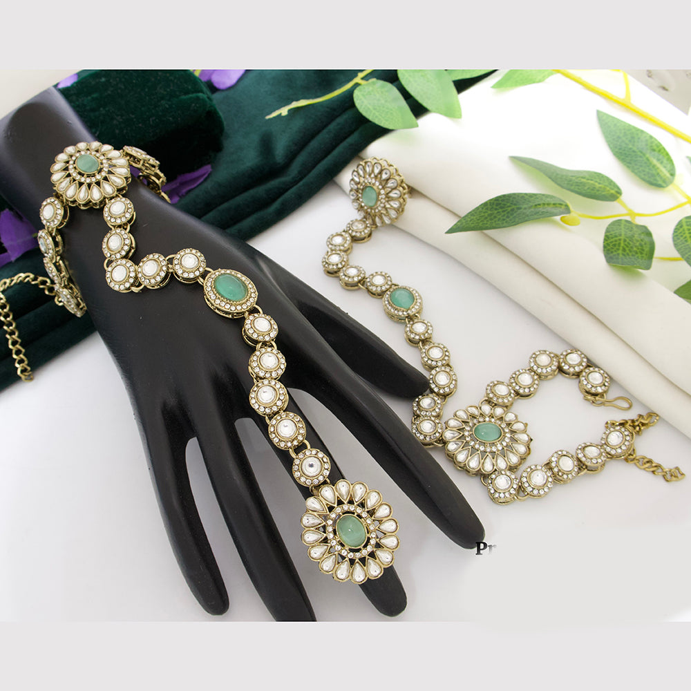 Tanish Art Jewellery Royal Pota Stone Hath Panja