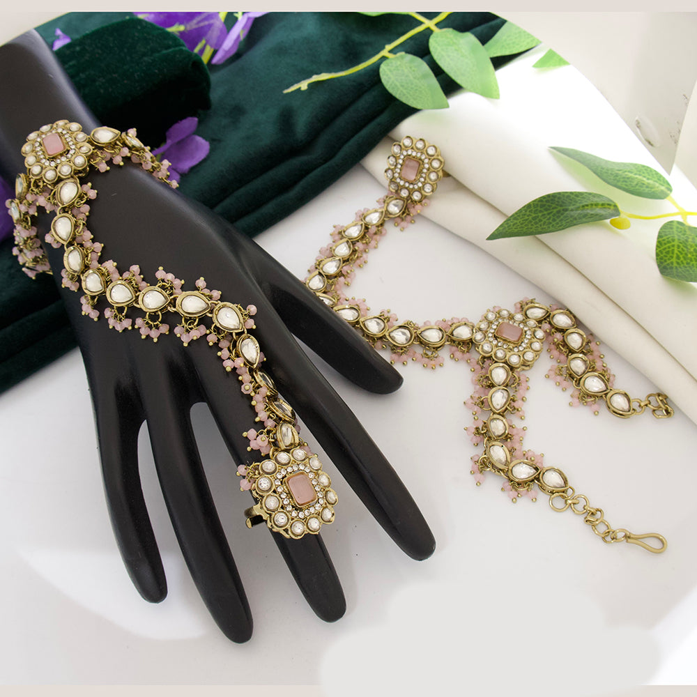 Tanish Art Jewellery Royal Pota Stone Hath Panja