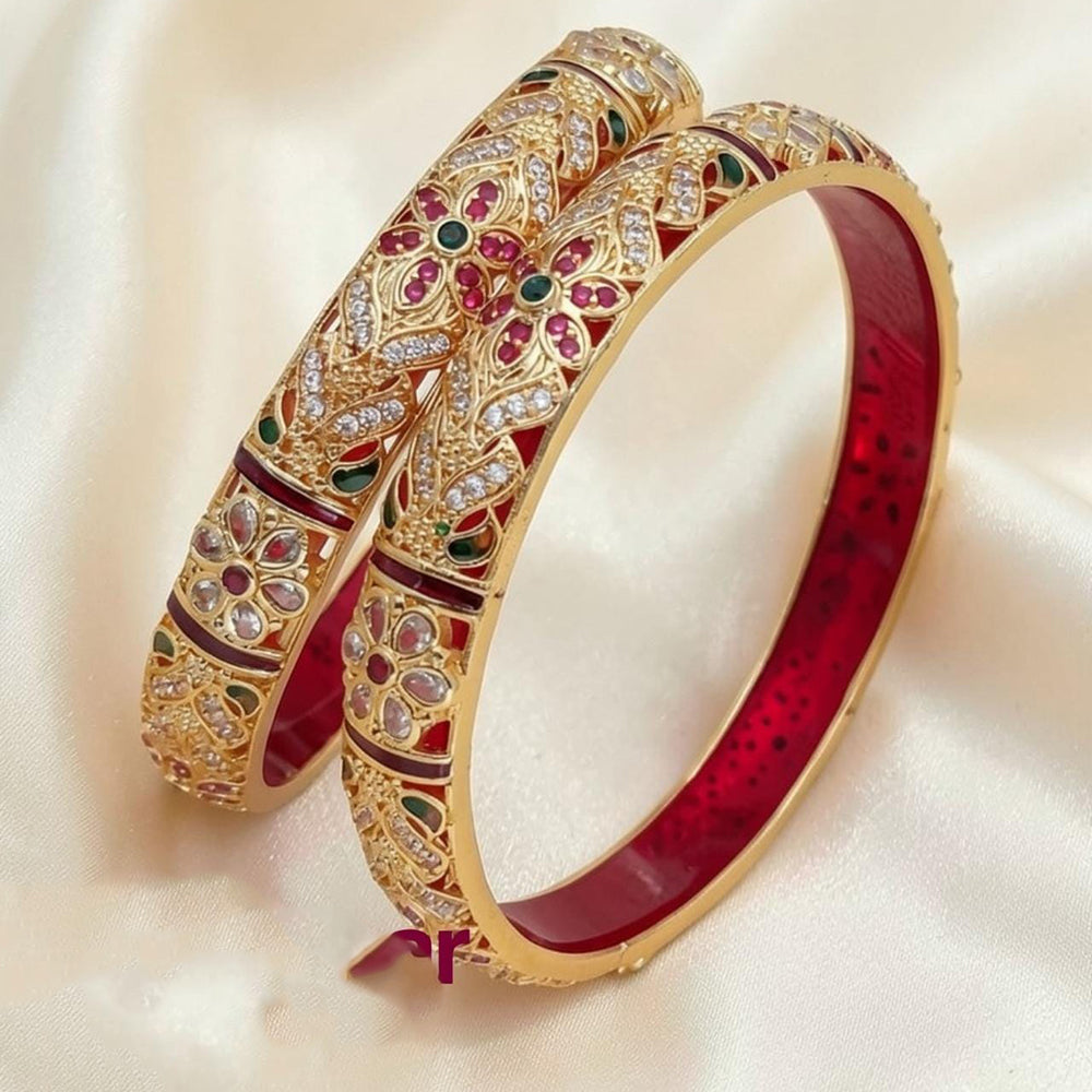 Tanish Art Jewellery Graceful Austrian Stone Bangles Set