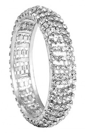 Darshana Jewels Silver Plated Austrian Stone Kada