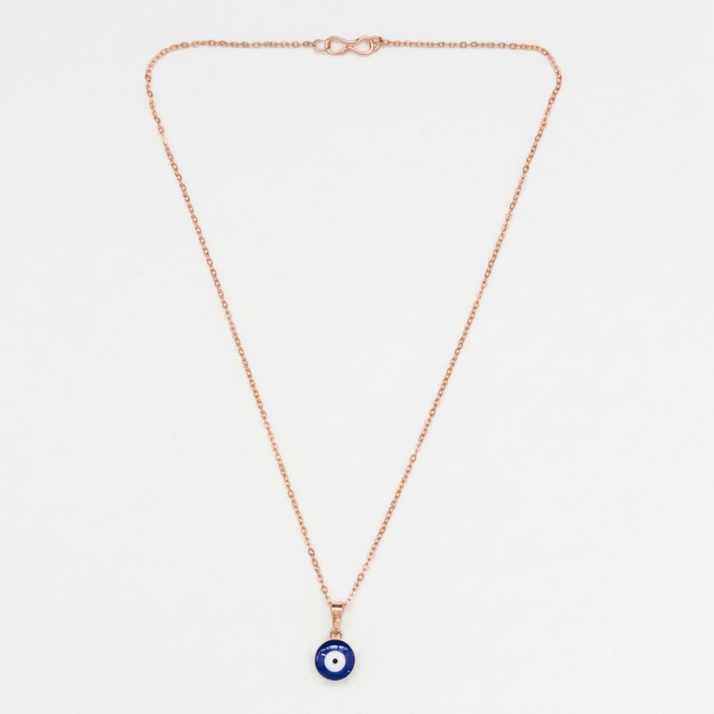 Urthn Rose Gold-plated Chain Pendant featuring a Evil Eye(Pack of 6)