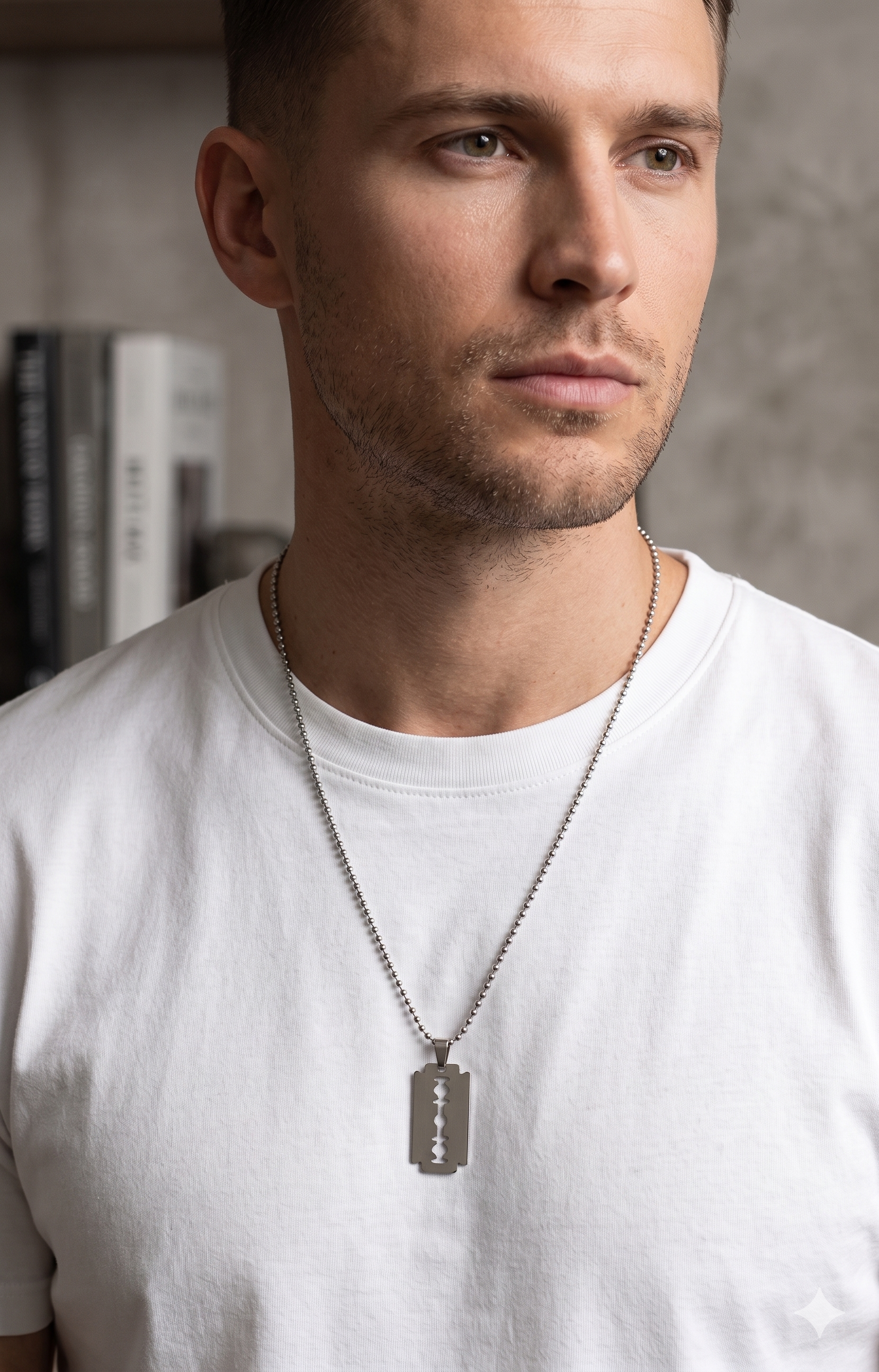 Urthn Blade Chain Pendant for Men (Pack of 6)