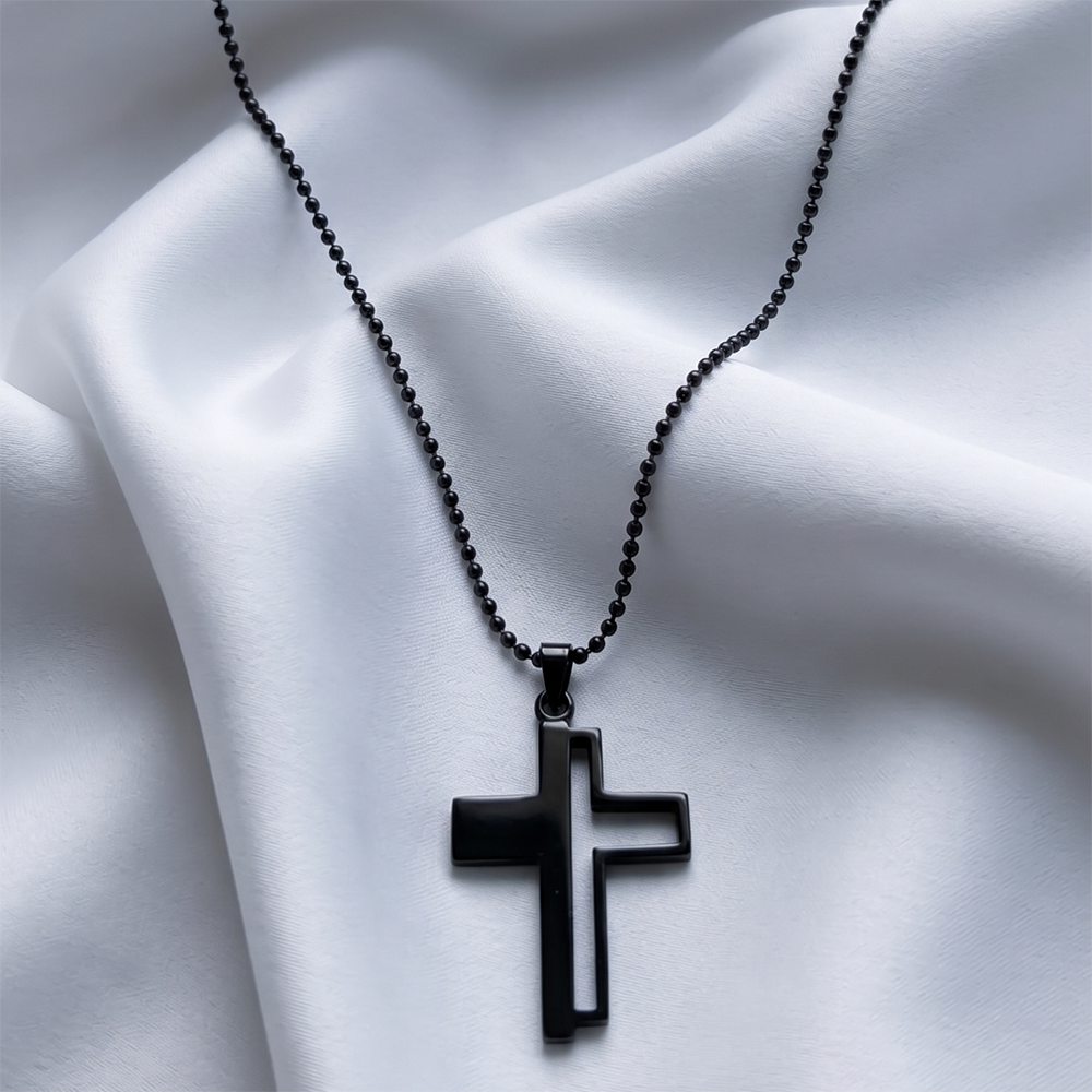 Urthn Cross Chain Pendant For Men (Pack of 6)