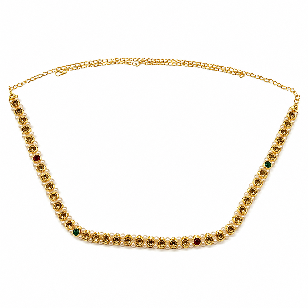 Urthn Elegant Austrian Stone Kamarbandh / Waist Chain for Women And Girls