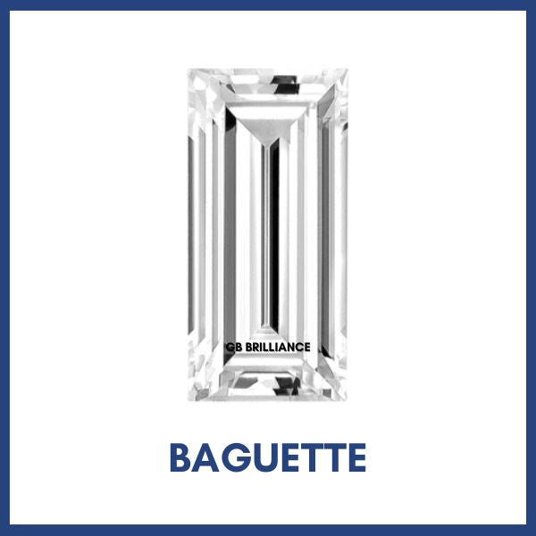 Golay Buchel Baguette Step Cut Shape Cubic Zirconia Stone (2.5x1.5mm to 10x8mm)
