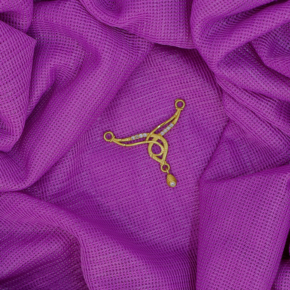 Mahavir Stylish DYE Gold Plated Austrian Stone Pendant for Women