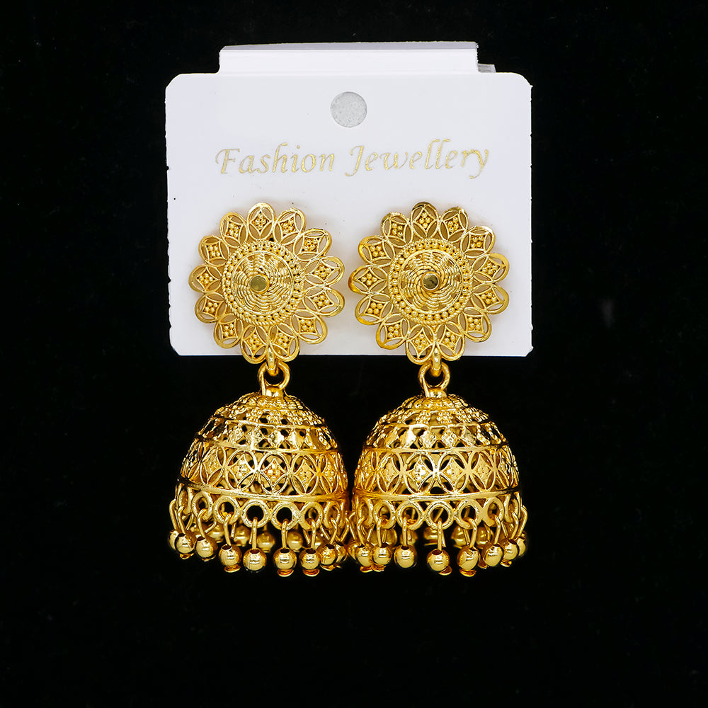 Mahavir DYE Gold Plated Premium Jhumki Earrings
