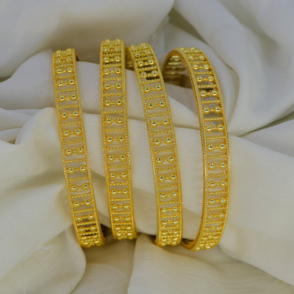 Mahavir Dye Gold Plated Designer Bangles Set