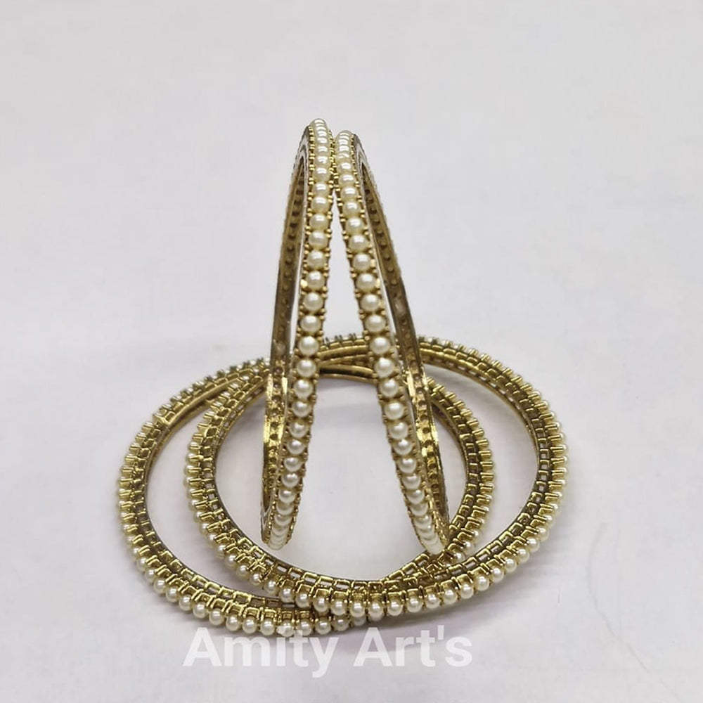 Amity Arts Designer Pearl Bangles Set