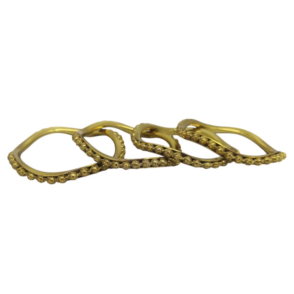 Amity Arts Mehndi Plated Bangle (4 Piece)