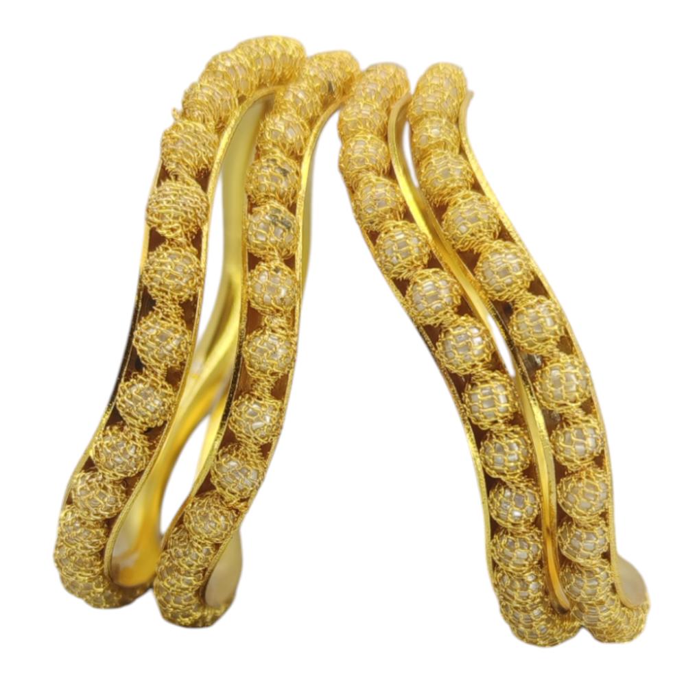 Amity Arts Gold Plated Bangle (4 Piece)